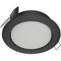 ledscom.de LED Einbaustrahler Zobe II flach GX53 anthrazit matt rund 10,063W 1038lm warm-weiß 107mm Ø Lochkreis 90mm Ø