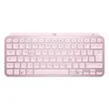 Logitech MX Keys Mini Rosé - Kabellose Kompakte Performance Tastatur, Unterstützt Logi Options+