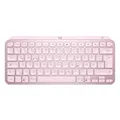 Logitech MX Keys Mini Kabellose Tastatur, Kompakt, Bluetooth, Hintergrundbeleuchtung, USB-C, Kompatibel mit Apple macOS, iOS, Windows, Linux, Android, Metallgehäuse - Rosa - QWERTZ