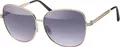 Gil Sonnen Brille Designer Piloten Herren Sonnenbrille mit Kunstoffrahmen 30416 Schwarz Gold