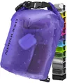Nordlight Dry Bag 5L Wasserdichter Beutel - (Lila) Wasserdichter Packsack Mit Roll Top Verschluss Und Schultergurt | Schwimmen, Baden, Strand, Kanu, Stand Up Paddling, Tauchen