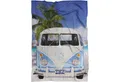 BERONAGE Tagesdecke VW Volkswagen Bulli 048 Decke 130x170 cm Kuscheldecke Fleecedecke, passend zur Bettwäsche, ideal für Sofa, Couch, Bett, Auto, Camping
