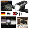 Deilin Fahrradlicht Set USB Aufladbar Wasserdicht 3 Modi