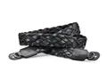 Leica Carrying Strap, flach geflochtenes Viskoseband & Ledercordel schwarz