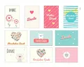 10 Stück Premium Dankeskarten (Klappkarten) mit 10 Umschlägen, Danke, Dankeschön, Karten, Dankekarten, Hochzeit, Geburt, Baby, Taufe, Abschied, Geburtstag, Jubiläum