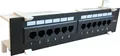 CAT 5e Wand Patchpanel, 12-fach UTP
