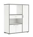 PREISBRECHER Küchenbuffet BUZZ in Matt weiß - 90x107,4x40cm (BxHxT)