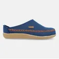 Haflinger Blizzard Credo Filzpantoffel mit Gummisohle Hausschuh Hausschuh blau 43 EU