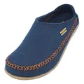 HAFLINGER Blizzard Credo Filzpantoffel mit Gummisohle Hausschuh Kaskade, Gr. 43