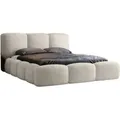 Designer Polsterbett Alena Bouclé mit Stauraum 140x200 Beige 38
