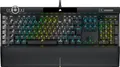 Corsair K100 RGB Gaming-Tastatur (Optische Switches, mechanisch, OPX: ultraschnell und linear, Tasten mit doppelter PBT-Einspritzung, Elgato Stream Deck) AZERTY, schwarz