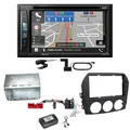 Pioneer AVIC-Z730DAB Navigation Bluetooth USB MP3 Einbauset für Mazda MX-5 NC FL