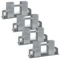 Brennholzstapelhilfe Stapelhilfe Kaminholzablage 4er Set Regal Holzstapelhalter