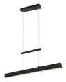 Reality Leuchten LED Pendelleuchte Paros R32043132, Metall Schwarz Matt, mit 21 Watt und 2x 5,5 Watt, Switch Dimmer