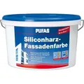 Siliconharz Fassadenfarbe Siliconharzfarbe Außenfarbe Anstrich - Pufas - 10 Liter - Weiß