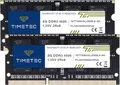 Timetec 16GB KIT(2x8GB) DDR3L/DDR3 1600 MHz (DDR3L-1600) PC3L-12800 / PC3-12800 Non-ECC Ungepuffert 1,35 V/1,5 V CL11 2Rx8 204 Pin SODIMM Laptop Notebook PC Speicher RAM
