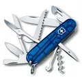 Victorinox Huntsman Blau Transparent – Vielseitiges 15-in-1 Taschenmesser