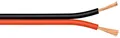 Goobay 15025 Lautsprecherkabel rot/schwarz CCA, 100 m - 100 m Spule, Querschnitt