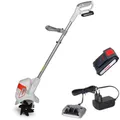 IKRA Akku Motorhacke IAMH 20| 20V | 19 cm Arbeitsbreite | Arbeitstiefe bis 15,5 cm | 24 Messer | nur 4 kg | inkl. Akku 2,0 Ah & Ladegerät