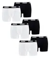 PUMA 6 er Pack Boxer Boxershorts Men Herren Unterhose Pant Unterwäsche, Farbe:301 - White/Black, Bekleidungsgröße:XL