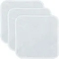 Erwin Müller Microfaser Abschminktücher weiß Größe 30x30 cm, Make-up Entferner, Gesichtsreinigung 3er-Pack - umweltfreundlich, wiederverwendbar, waschbar