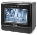 Duronic DW10 BK Spülmaschine, Mini Geschirrspüler bis 6 Personen, Tischgeschirrspüler mit 5 Liter Tank, Minispülmaschine für Singles, 6 Programme