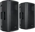 2 aktive PA-Lautsprecher mit 15" Woofer, Bluetooth und 500W, auch als Monitor