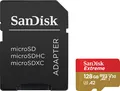 SANDISK Speicherkarte "Extreme 128GB", bunt (rot, goldfarben), 128 GB