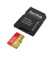 SanDisk Extreme microSDXC card, SD adapter, up to 190 MB/s, SDSQXAA-128G-GN6MA