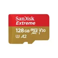 SanDisk microSDXC Extreme 128GB (R190MB/s) + Adapter, + 1 Jahr #1907351