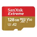 SanDisk Extreme Flash Speicherkarte mit microSDXC an SD-Adapter 128 GB