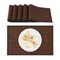Tischset Platzset Telleruntersetzer Tischmatte Tischunterlage Bambus 6er Set