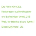 Dry Arete One 20L Kompressor-Luftentfeuchter und Luftreiniger (weiß/schwarz, 216
