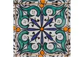 Casa Moro Wandfliese Orientalische Keramik Fliese Hudah, handbemalte marokkanische Fliese, Mehrfarbig, handbemalte Motiv Fliese, mehrfarbig, FL7060