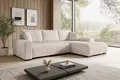storez24 Ecksofa Ellen, mit Bettkasten und Schlaffunktion, Cordstoff, L-Form, bequem
