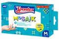 Spontex Mosaik Einmalhandschuhe aus Nitril, latexfrei, ungepudert, besonders resistent, vielseitig einsetzbar, blau, Größe M, 40er Pack