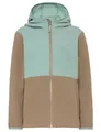 VAUDE Kinder Fleece Jacke Kids Pulex Hooded Jacket II, warm, weich, pflegeleicht und schnelltrocknend, oat, 134-140