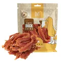 MERSJO Soft Duck Jerky, weiche, schonend luftgetrocknete Entenbrustfilets für Hunde – 92 % Fleisch, 100 % natürlich, glutenfrei & ohne Weizen, proteinreich & fettarm, Hundesnacks, Hundeleckerli, 500 g