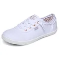 Skechers Damen Bobs B Cute Trainers, White Canvas, 35 EU