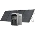 ECOFLOW DELTA 3 Plus Tragbare Powerstation 1 024 Wh mit 220 W Solarpanel, 1 000 W Solareingang, LiFePO4 Batterie, Solargenerator für Notstrom, Cam...