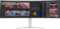 LG UltraWide LED-Monitor Curved 124,5 cm 49" 5120 x 1440 Dual QHD @ 144 Hz Nano IPS 500 cd/m² 1000:1 DisplayHDR 400 5 ms 2xHDMI DisplayPort USB-C Lautsprecher weiße Textur Schwarz glänzend silver texture (49BQ95C-W)