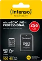 Intenso Micro SDXC Karte 256GB Speicherkarte professional UHS-I U3 4K V30 Cl. 10