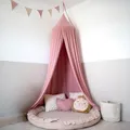lilimaus Baldachin Kinderzimmer mit Goldapplikation [in 12 Farben] Betthimmel aus 100% Baumwolle Musselin Mädchen & Jungen - Babybett Himmel als Babyzimmer Deko - Vorhang für Kinderbett, Kuschelecke