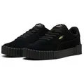 PUMA CARINA 30 SD Sneaker aus Wildleder, mit SOFTFOAM+ Einlegesohle, mit Schnürung schwarz 40 EU
