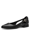 MARCO TOZZI Damen Ballerinas Spitz Vegan, Schwarz (Schwarz), 42 EU