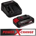 Einhell Einhell 18V 2,5 Ah PXC Starter Kit Akku und Ladegerät 4512097 Akkupacks 4512097 (18 V) schwarz