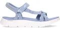 Skechers GO WALK FLEX SANDAL SUBLIME, Damen Schiebe-Sandalen, Blue,