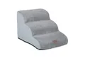 relaxdays Haustiertreppe Hundetreppe mit 3 Stufen, grau