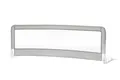 Fillikid Bettgitter für Standardbetten grau | Bettschutzgitter 150cm x 50cm Rausfallschutz für Kinderbett | Kinderbettgitter Babybettgitter Gitter Kinderbett | Fallschutz klappbar