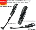 Makita® Akku-Staubsauger DCL286FZB 18V Leise, kraftvoll Solo mit Düsen Filter